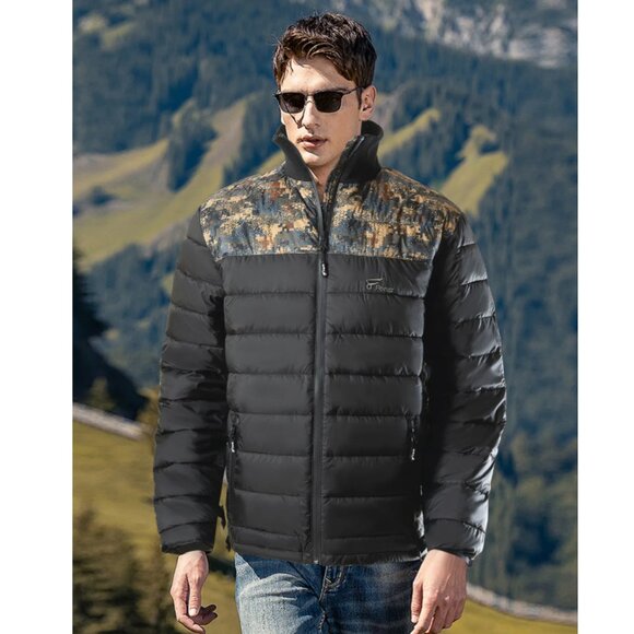 8 Fans Men's Hunting Jacket - Lightweight & Warm Packable Winter Windproof Coat - Picture 3 of 9